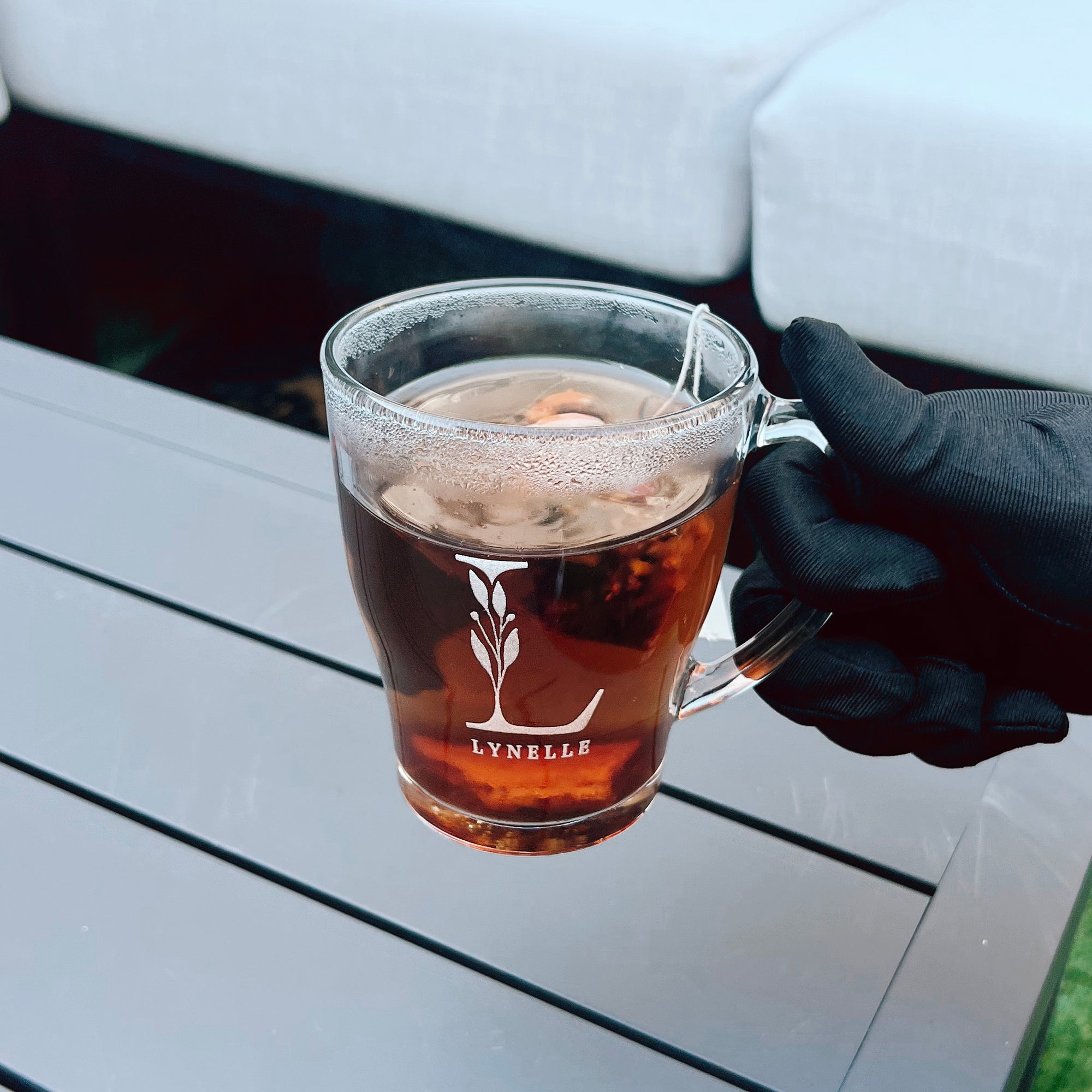 Personalised Handle Glass Coffee Mug , Custom Engraved Tea Cup, Wedding Favours, Birthday, Mother/ Father's Day, Christmas Corporate Gift