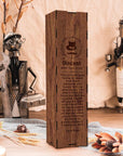 Custom Made Laser Cut & Engraved Wooden Wine Box, Personalised Plywood/ MDF Name/ Logo Wedding, Birthday, Corporate Wine Bottle Gift Boxes