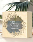 Personalised Wooden Acrylic Square Wishing Well Keepsake Box & Sign