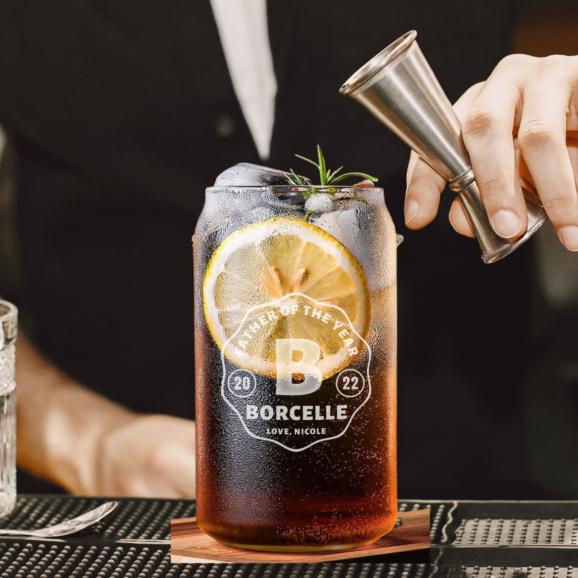 Personalised 470ml Beer Can Glass, Custom Engraved Beverage Tumbler, Smoothie, Coffee Cup, Housewarming, Father's Day Gift, Wedding Favour