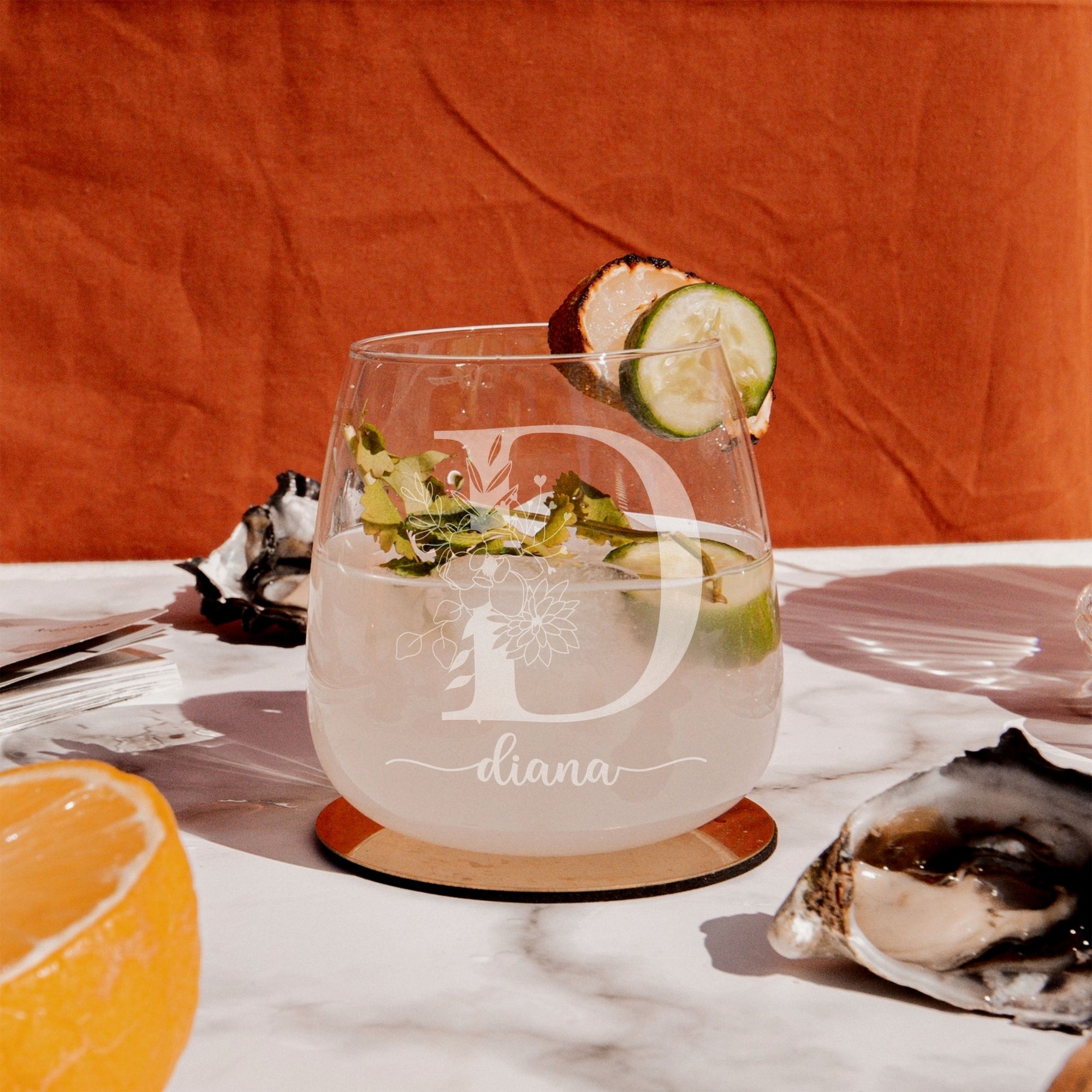 Personalised Glass, Marble Coaster, Cheese Knifes Set in Custom Engraved Wooden Box, Maid of Honour, Mum, Bridesmaid Proposal Wedding Gift