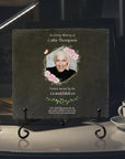 Personalised Photo Memorial Square Slate Sign Custom Print In Loving Memory Garden Stone Funeral Cemetery Plaque Display Loss Love Pray Gift