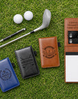 Custom Engraved Leatherette A7 Small Pocket Notebook/ Golf Scorecard Holder
