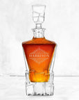 Personalised Wooden Boxed Whiskey Decanter Set, 4 Scotch Glasses, 6 Ice Stones & Tongs | Custom Engraved Groomsmen, Wedding, Whisky Bar Gift