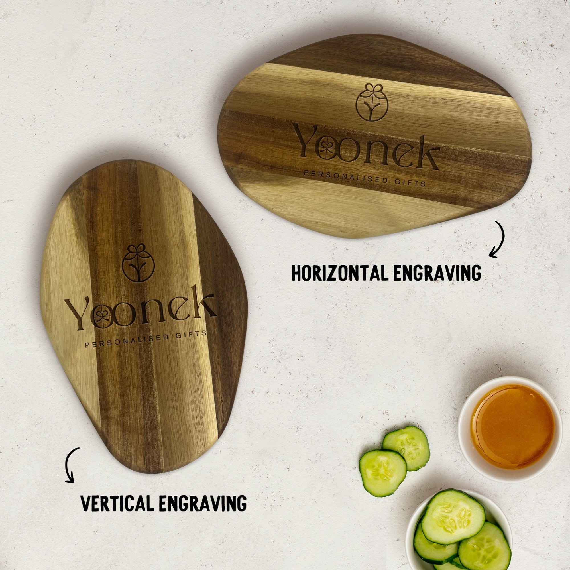 Personalised Acacia Wood Cheese Organic Serving Board Custom Engraved Cutting Chopping Tray Charcuterie Platter, Housewarming Corporate Gift