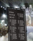 Personalised Wedding Seating Chart Sign, Custom UV Print Reception Guest Plan, Find Your Seat Mirror Signage, Engagement/ Anniversary Decor