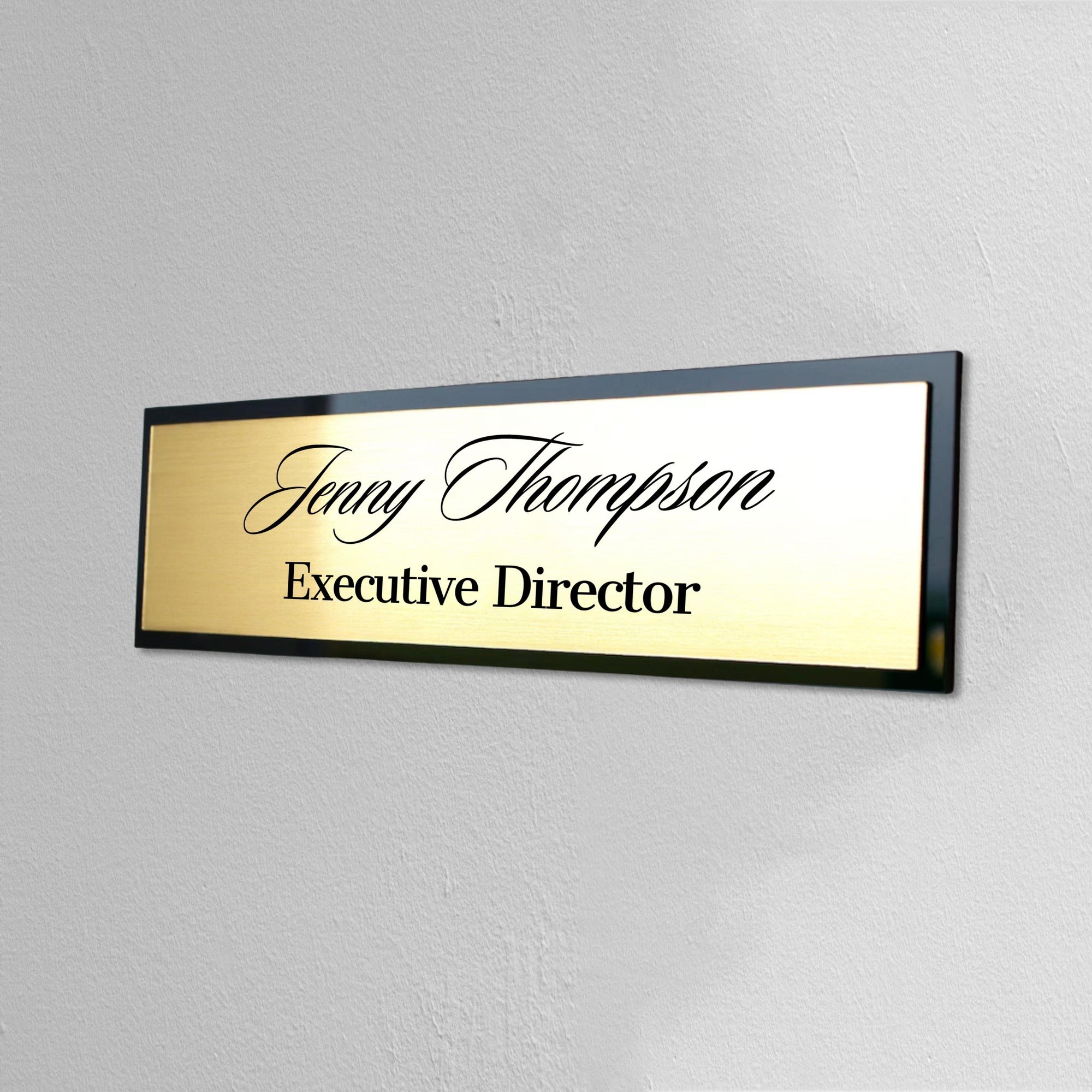 Personalised Acrylic Room Name Sign, Door Number, Company Wall Plate, Custom Office Plaque, Professional Title Banner, New Job Role Quote