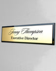Personalised Acrylic Room Name Sign, Door Number, Company Wall Plate, Custom Office Plaque, Professional Title Banner, New Job Role Quote