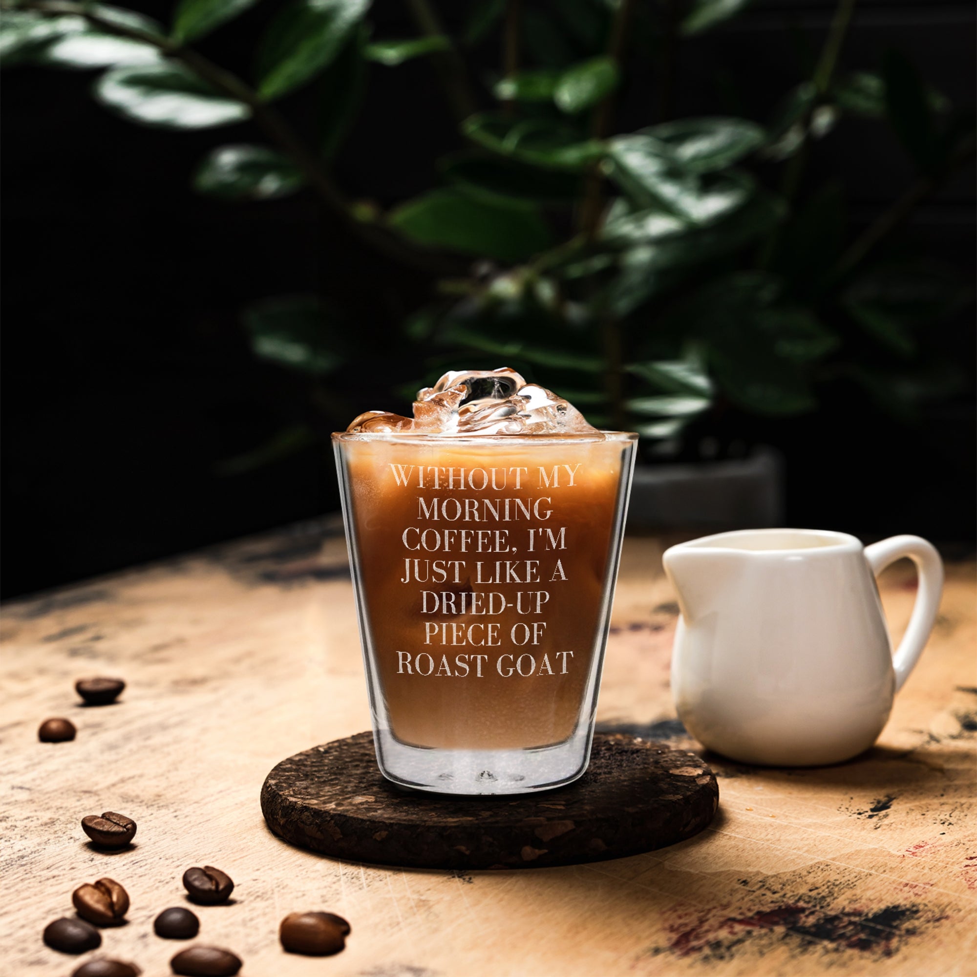 Personalised Double Wall Insulated Glass Coffee Mug, Custom Engraved Logo Tea Cup, Wedding Favour Mom Dad Birthday, Christmas Corporate Gift