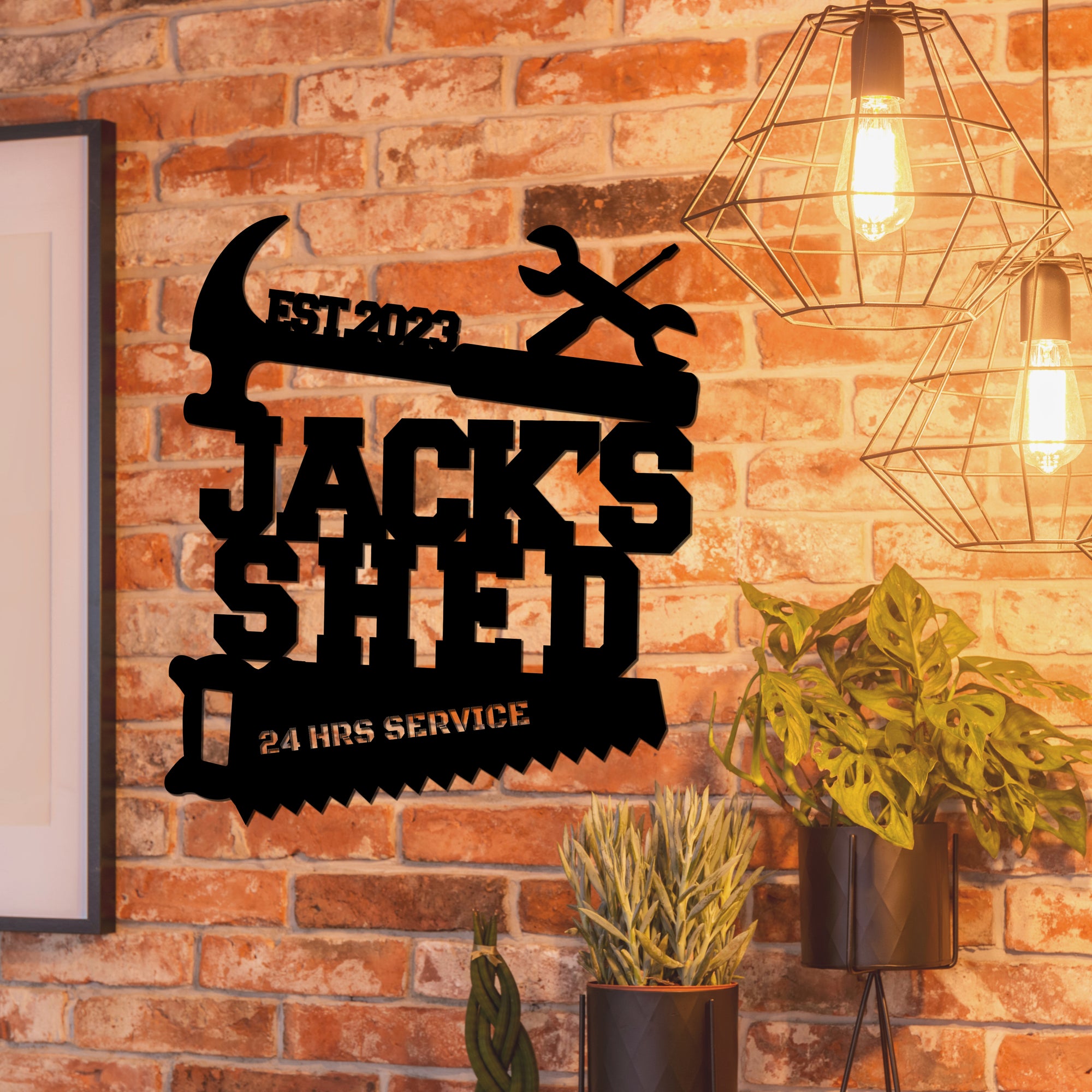 Personalised Garage Shed Sign, Custom Laser Cut Wall Art, Stylish Home Decor, Mechanic Workshop, Handyman Tools Signage, Dad Man Cave Plaque