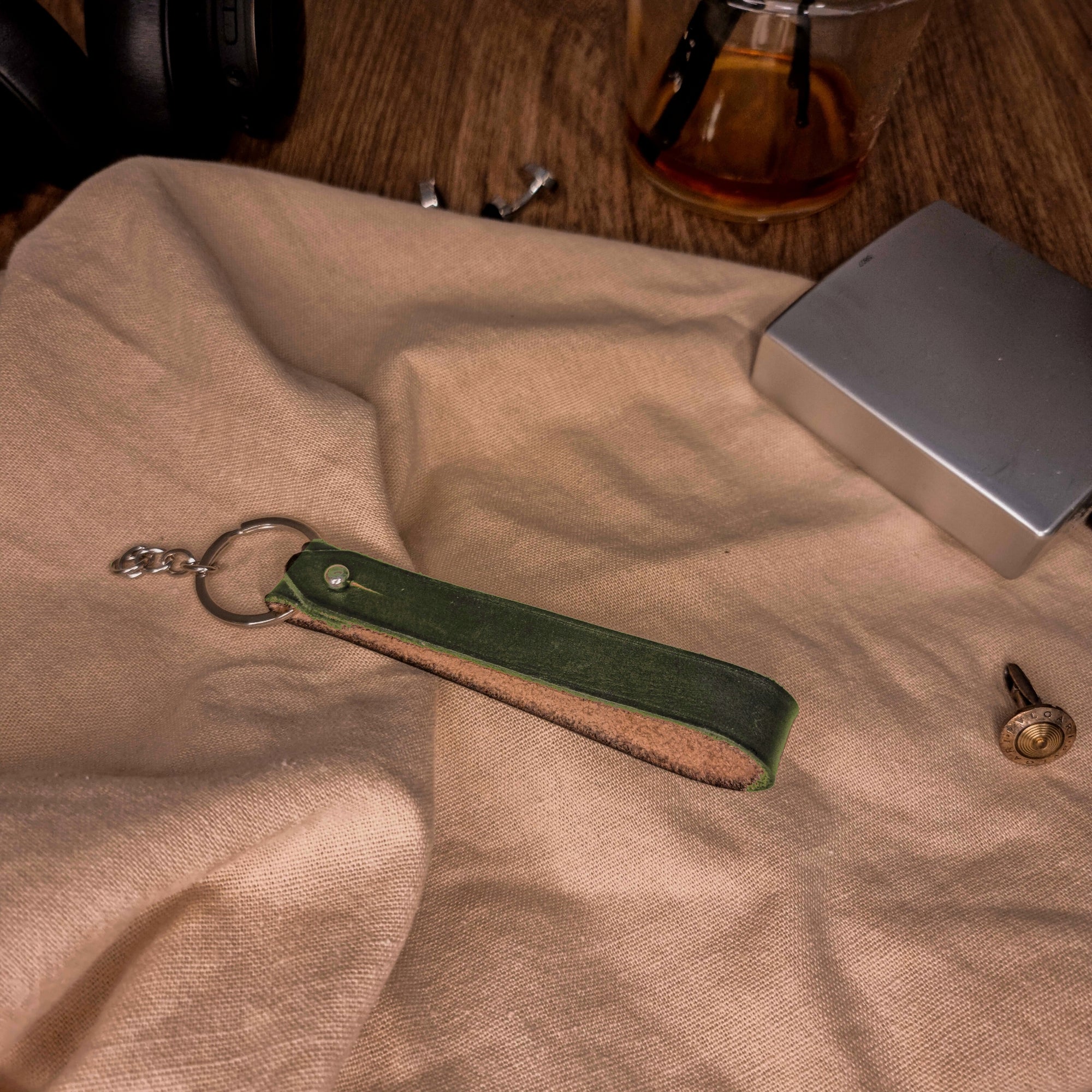 Personalised Cowhide Real Leather Keychain/ Keyring, Monogram Custom Laser Engraved/ Gift for Him/Boyfriend/ Father Day/ Birthday Christmas