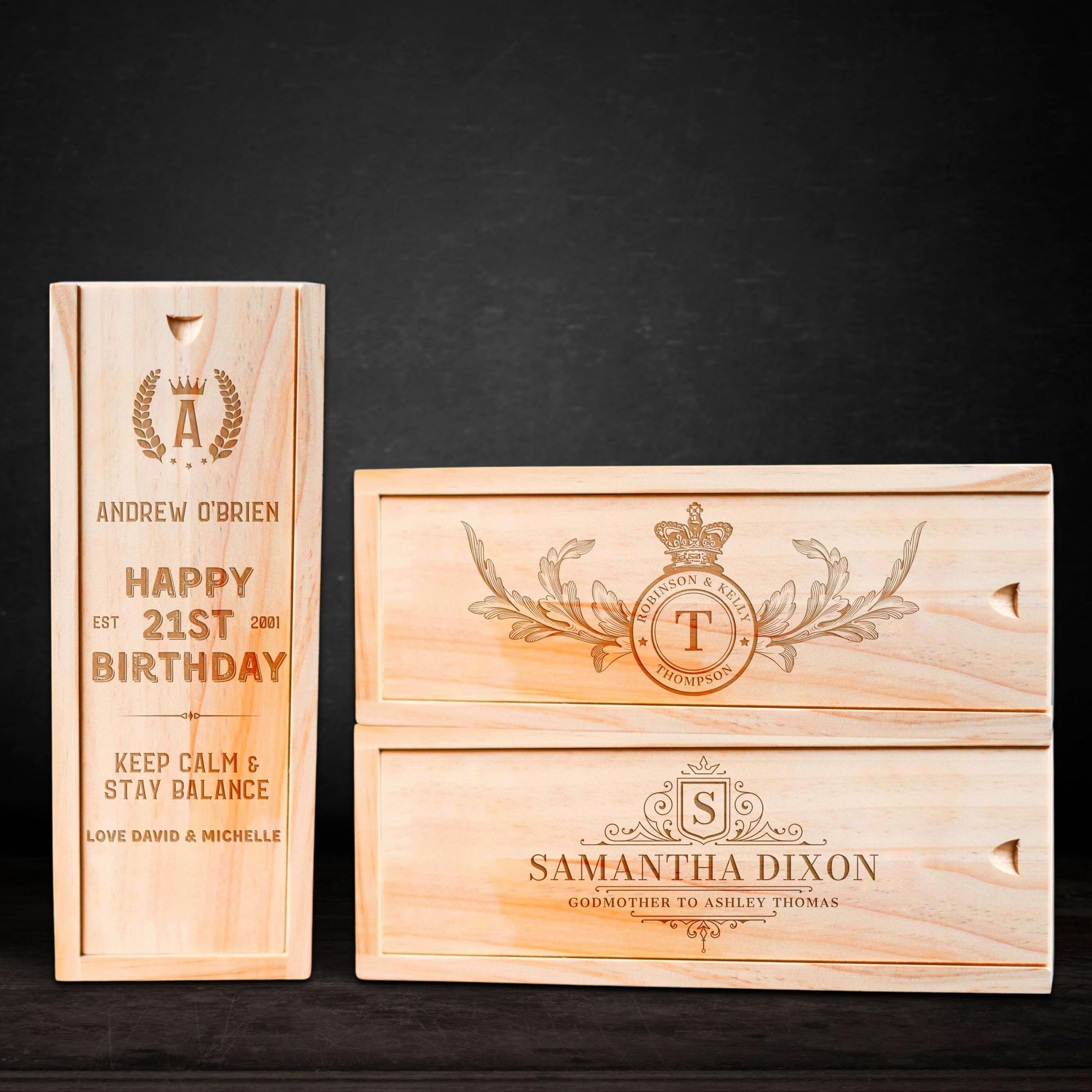 Personalised 48 Wooden Block Tumbling Tower Game Box, Engraved Jenga Party Interactive Game, Custom Birthday, Father's Day, Teacher Gift Box