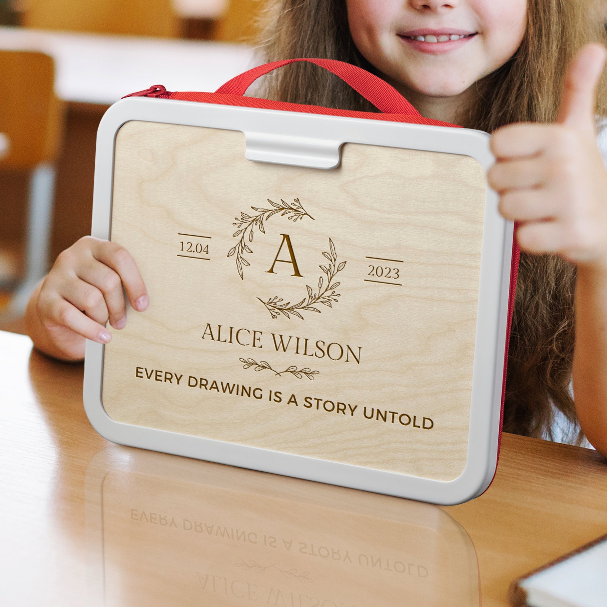 Personalised Portable Kids' Drawing Case