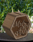 Custom Made Laser Cut Plywood Wishing Well Box, Personalised Name & Date Money, Envelope, Card Boxes, Rustic Wedding Memory Keepsake Gift
