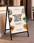 A-Frame Sign & Custom Print Corflute Inserts, Poster Footpath Sign, Real Estate, Outdoor Sidewalk Advertising Board, Cafe, Business Signage