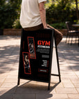 A-Frame Sign & Custom Print Corflute Inserts, Poster Footpath Sign, Real Estate, Outdoor Sidewalk Advertising Board, Cafe, Business Signage