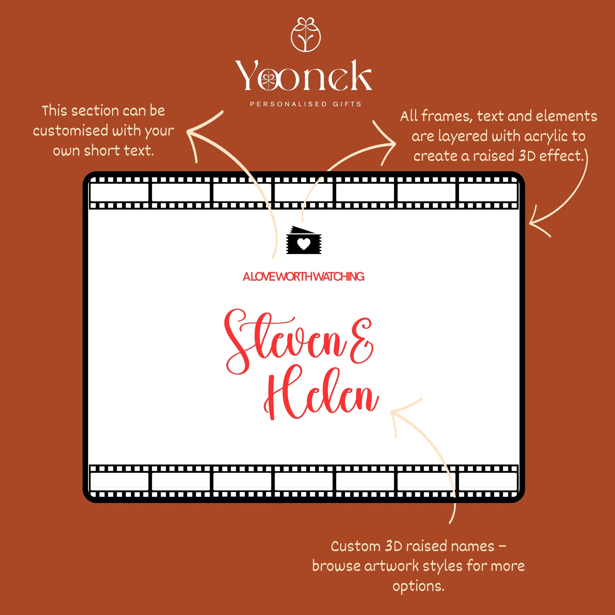 Custom 3D Acrylic White Wedding Cinefilm Guest Book Alternative, Personalised Couple Name & Date Instax Polaroid Photo Sign, Welcome Signage