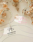 Custom Clear Acrylic Hanger Gold Hook, Personalised Logo Commercial Heavy Transparent Hangers, Wedding Bridesmaid Birthday Housewarming Gift
