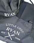 Custom Embroidered 6+ Kid Apron & Chef’s Hat, Personalised Junior Sous Kitchen Helper, Little Baby Baker Children Birthday Housewarming Gift