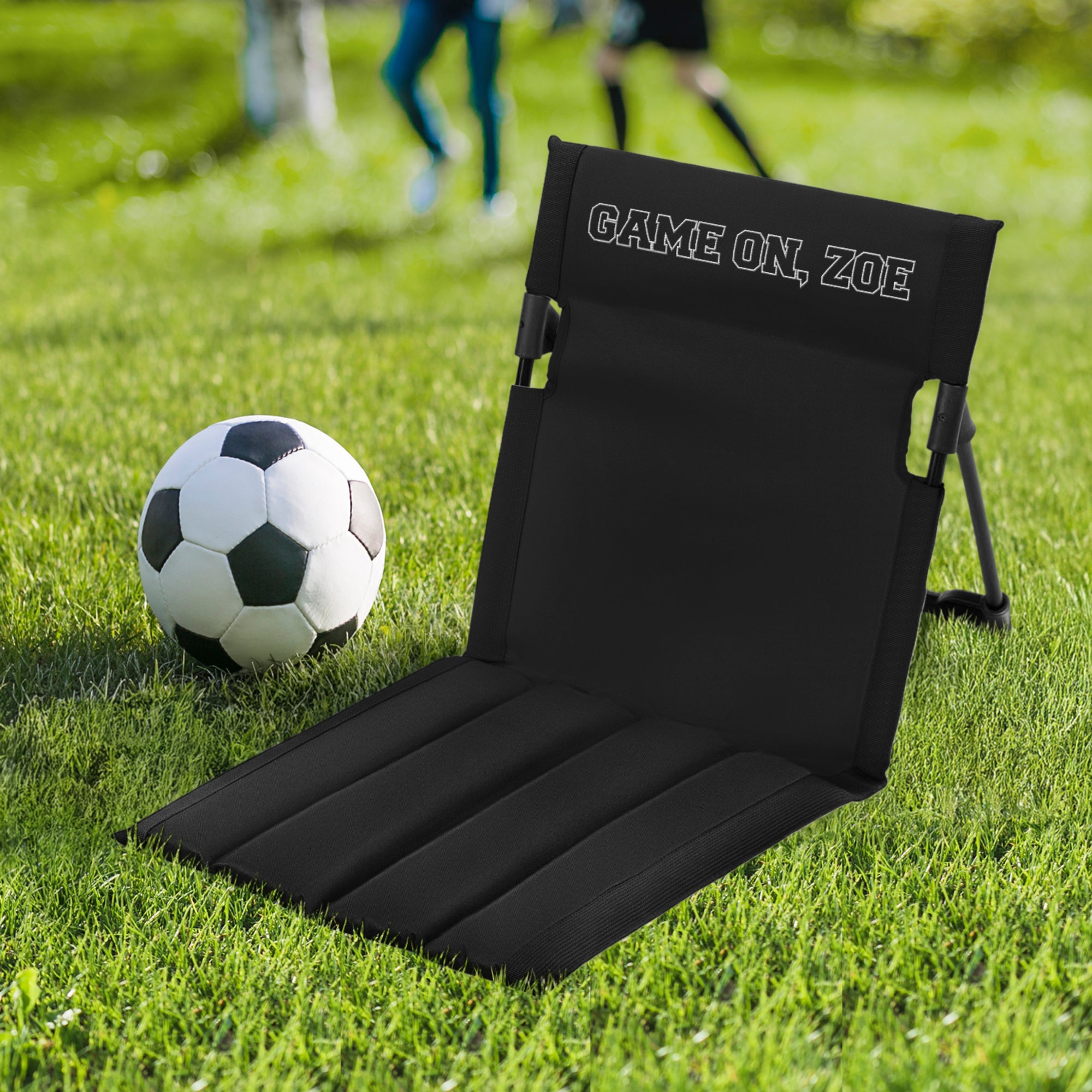 Custom Embroidered Portable Folding Camping Chair, Personalised Logo Ultra Light Outdoor Sport Beach/ Picnic Seat, Birthday, Coach Xmas Gift