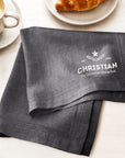 Custom Embroidered Classic Table Placemat, Personalised Guest Name Place Mats Embroidery, Wedding Decor, Kitchen, Dining, Housewarming Gift