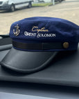 Custom Embroidered Nautical Captain Cap & Anchor, Personalised First Mate, Yatch Sailor Hat, Bachelor Hens Party, Groomsman, Bridesmaid Gift
