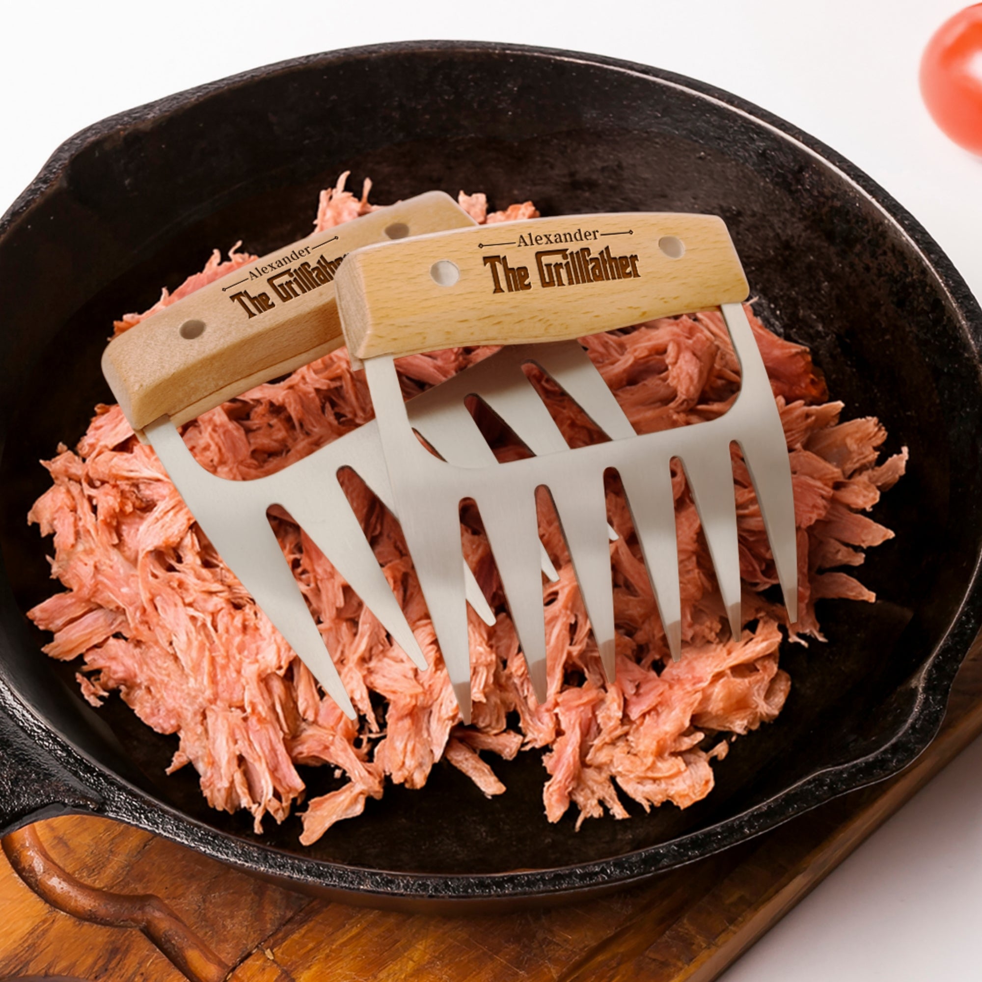 Custom Engraved BBQ Meat Claw Shredders, Personalised Grill Tool Set, Outdoor Barbecue Lover, Dad Birthday, Groomsman Housewarming Xmas Gift