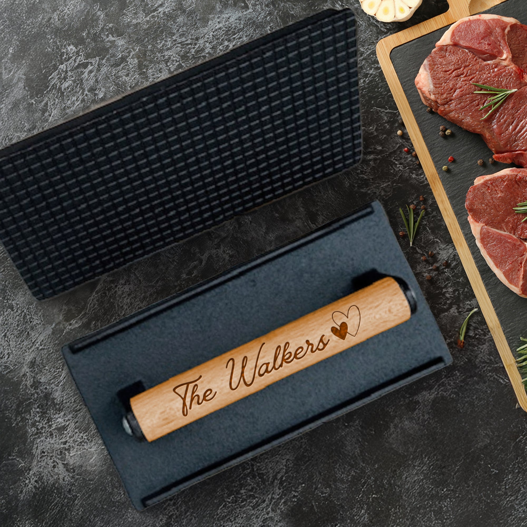 Custom Engraved Cast Iron BBQ Grill Press, Personalised Burger & Meat Weight, Barbecue Lover, Outdoor Cooking Dad Birthday Housewarming Gift