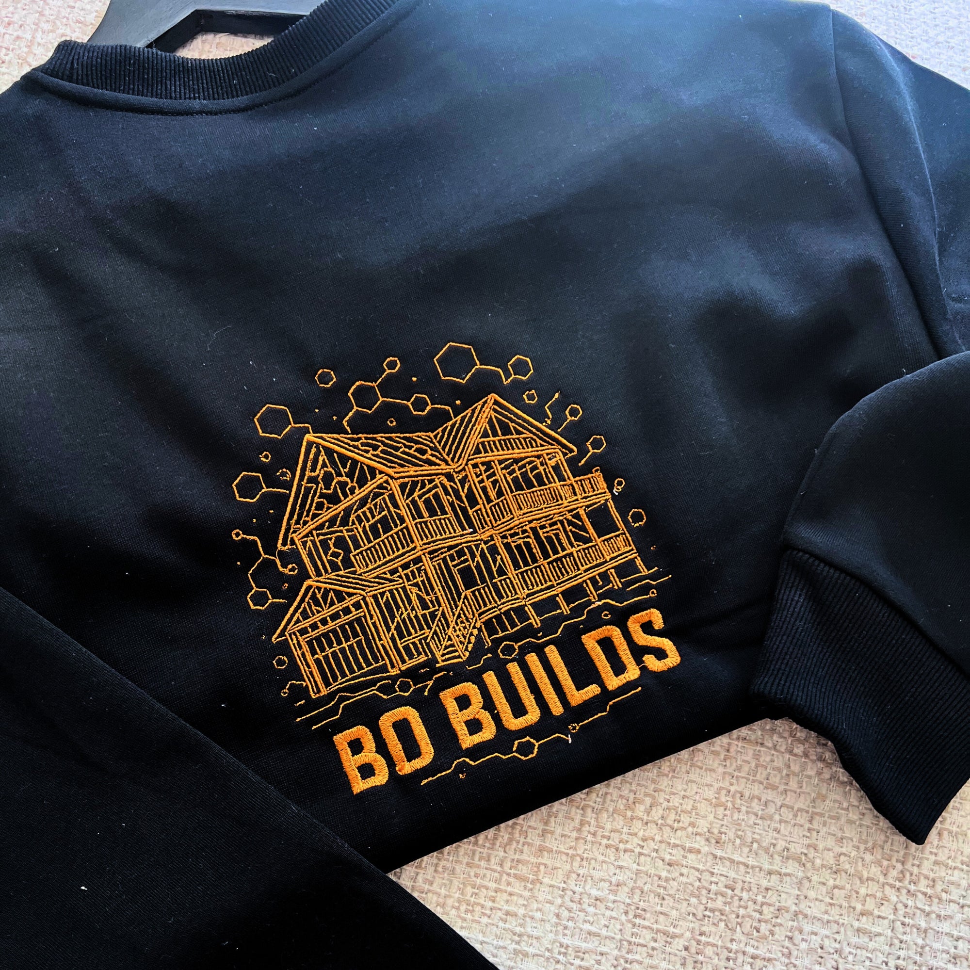 Custom Logo Embroidered Unisex Crewneck Sweatshirt, Personalised Company Uniform, Team Apparel Branded Business Clothing Xmas Corporate Gift