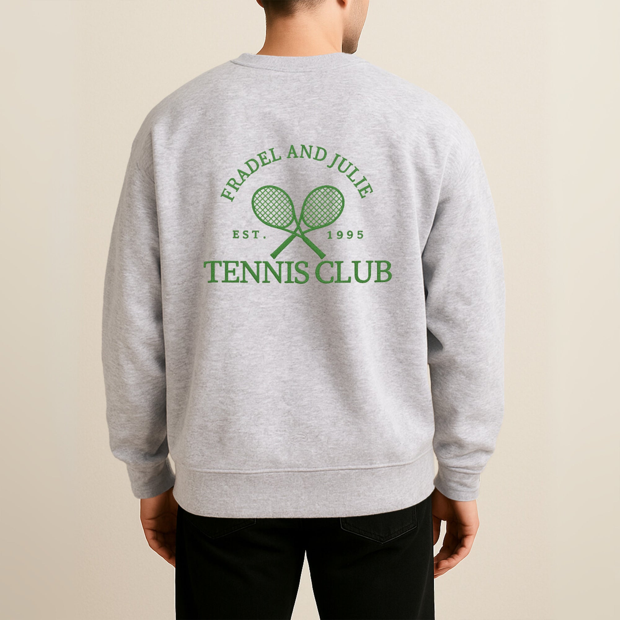 Custom Logo Embroidered Unisex Crewneck Sweatshirt, Personalised Company Uniform, Team Apparel Branded Business Clothing Xmas Corporate Gift