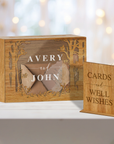 Custom Plywood Acrylic Tree Wishing Well Box & Sign, Personalised Name Date Money, Envelope, Card Boxes, Rustic Wedding Memory Keepsake Gift