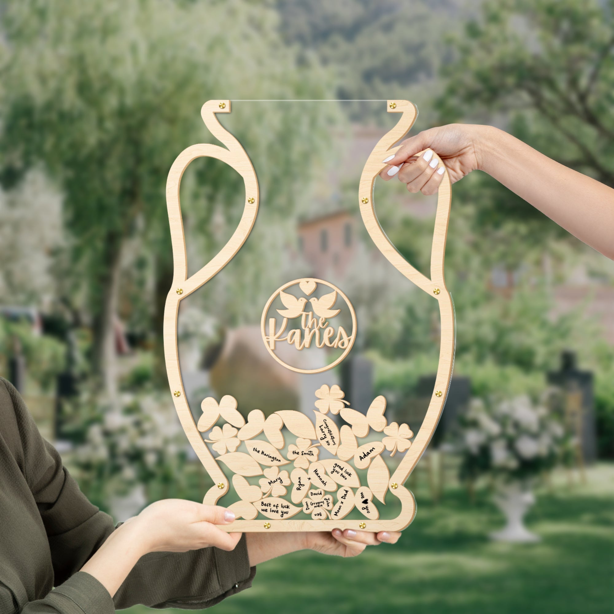 Custom Made Wedding Amphora Vase Drop Box, Personalised Guest Book Alternative, Birthday Sign-in Ancient 2 Handled Jar, Vessel Signature Box