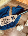 Personalised Steel BBQ Spatula with Bottle Opener & Prongs, Custom Engraved Barbecue Grill Tool, Dad, Groomsman Housewarming, Corporate Gift
