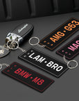 Personalised Acrylic Number Plate Keyring, Custom Print NSW, QLD, VIC, ACT Australia Licence Keychain, Car Model Name Tag, Men Birthday Gift