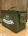 Personalised Ammo Can Box, Custom Engraved Military Garage Storage, Etched Logo Army Canister, Ammunition Holder Groomsman Dad Keepsake Gift