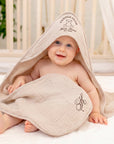 Personalised Embroidery Baby Hooded Bath Towel, Custom Infant Name Blanket, First Birthday, Newborn Shower, Kid Christening New Parents Gift