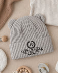 Personalised Embroidery Baby Knitted Bear Ears Beanie, Custom Name Newborn Toddler Winter Hat, Kid, Infant Birthday Shower, Christening Gift