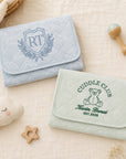 Personalised Embroidery Baby Travel Change Mat, Custom Name Infant Foldable Nappy Pad Cover Clutch, Newborn Birthday Shower Christening Gift