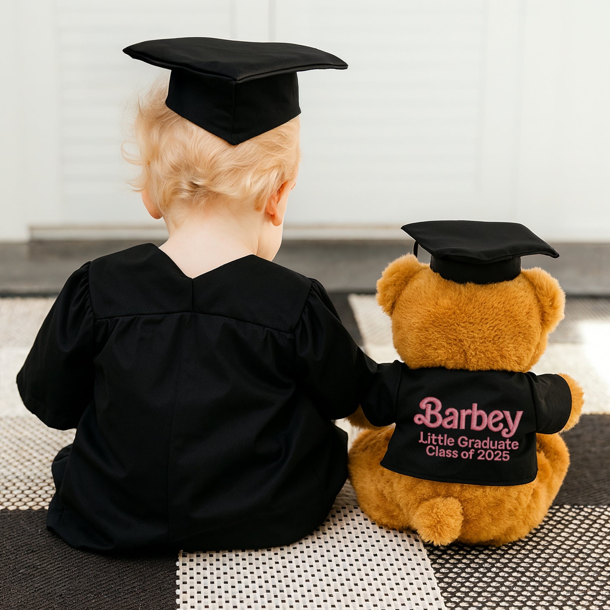 Personalised Embroidery Graduation Teddy, Custom Embroidered Cap & Gown Bear, Kid Preschool/ Year 6/ 12/ University Grad Plush Keepsake Gift