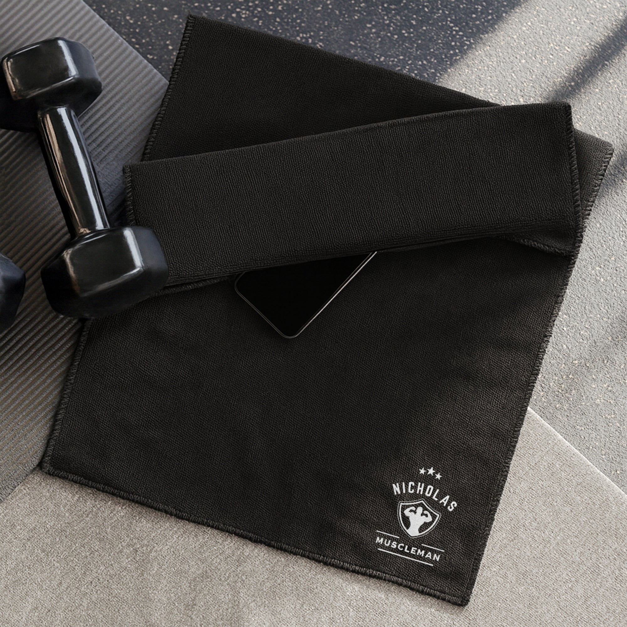 Personalised Embroidery Microfibre Quick Dry Gym Towel, Customised Name Logo Fitness, Yoga, Travel, Sport, Workout, Birthday, Corporate Gift