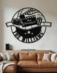 Personalised Family Movie Theme Hoop Sign, Custom Wood Acrylic Cinefilm Plaque Wall Art, Home Cinema Theatre Signage Decor Housewarming Gift