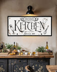 Personalised Family Name Farmhouse Kitchen Rustic Sign | Custom UV Print Wooden Frame Wall Decor, Rustic Homestead Signage Housewarming Gift