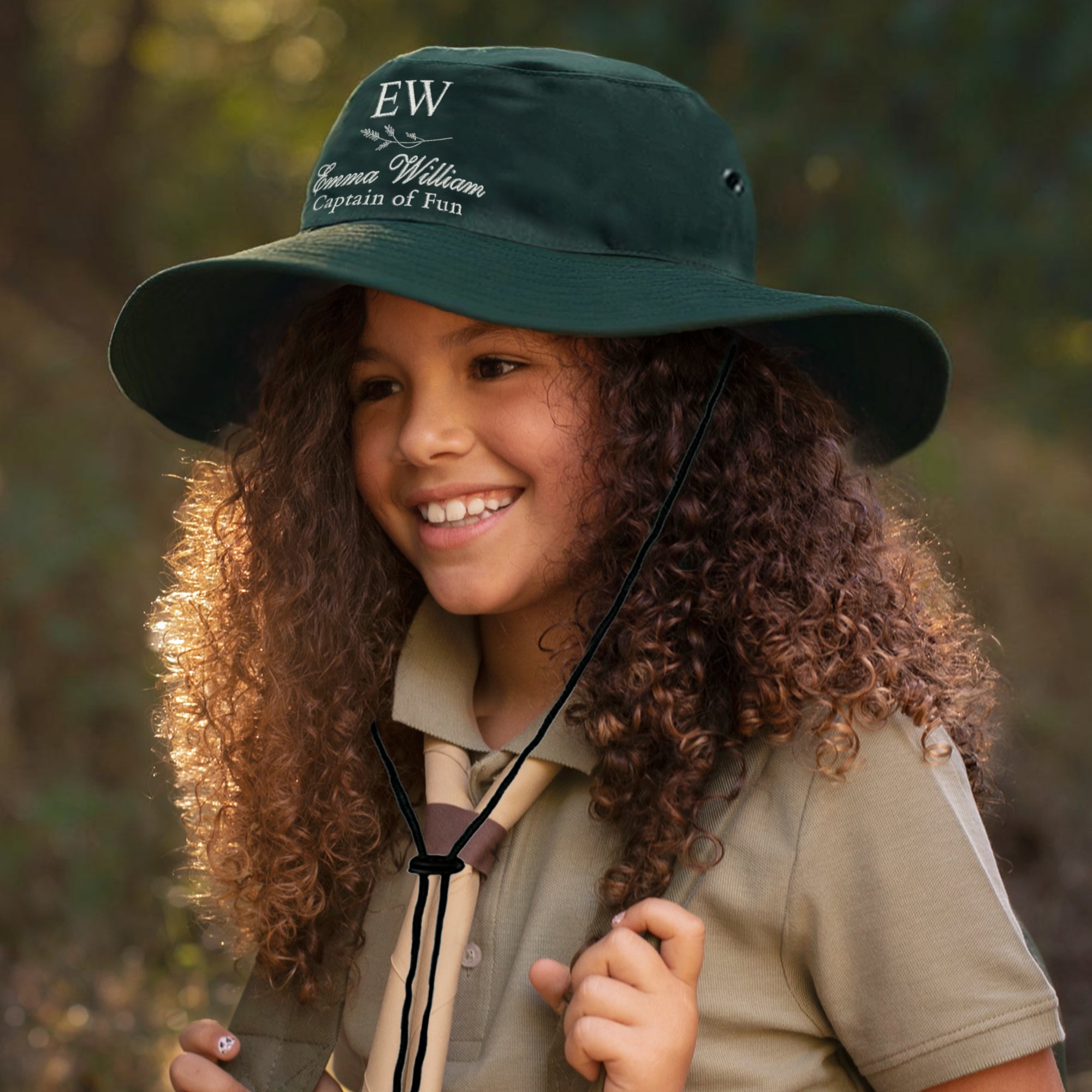 Personalised Kids Bucket Hat/ Custom Embroidery Sun Protection Outdoor Summer Wide Brim Bucket, School, Daycare, Beach, Picnic, Travel Gift