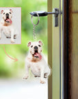Personalised Pet Photo Clear Acrylic Keychain, Custom Print Corporate Logo Charm, Dog/ Cat Key Ring, Birthday/ Housewarming/ Christmas Gift