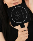 Personalised UV Print & 3D Raised Business Logo Acrylic Handheld Mirror - Hair Barbershops, Lash Brow, Makeup, Cosmetic Spa, Dental, Beauty