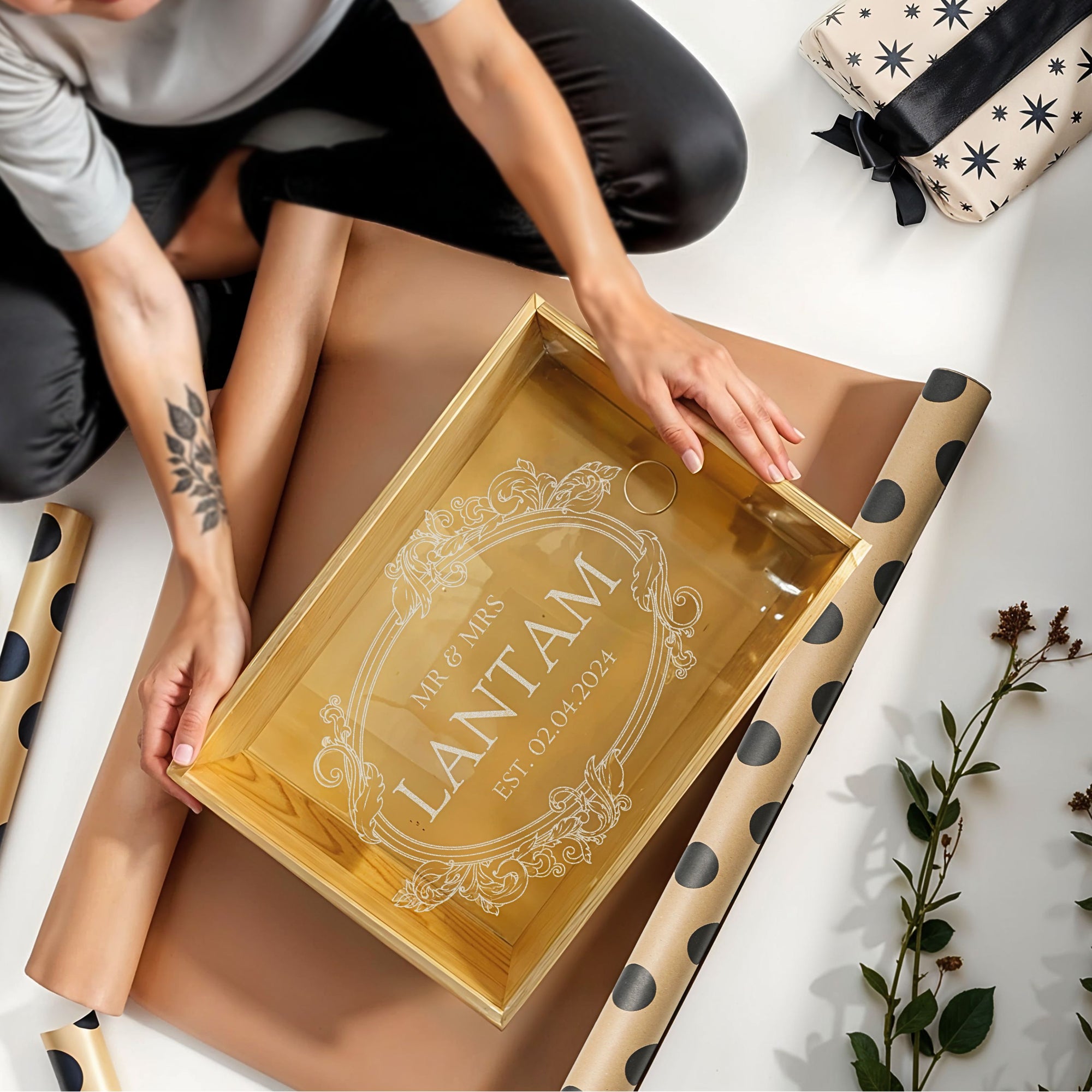 Personalised Wooden & Acrylic Lid Cork Collection Storage/ Engraved Double Wine Bottle Holder Box, Custom Logo Wedding, Housewarming, Birthday, Retirement, Corporate Gift