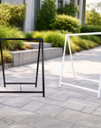 Retail Metal A-Frame with Hanging Strap & Custom Print Corflute Board, Outdoor Sidewalk Direction, Property, Cafe, Business Advertising Sign