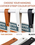 Retail Metal A-Frame with Hanging Strap & Custom Print Corflute Board, Outdoor Sidewalk Direction, Property, Cafe, Business Advertising Sign