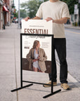 T-Frame Sign & Custom Print Corflute Insert, Poster Footpath Sign, Real Estate, Outdoor Sidewalk Advertising Board, Cafe, Business Signage