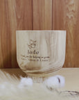 Personalised Small Wooden Cylinder Planter, Engraved Flower Pot, Customised Logo Timber Vase, Memorial, Wedding, Birthday, Anniversary, Housewarming, Mother's Day, Teacher, Nan, Garden Lover's Gift,